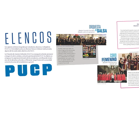 Infografía de los Elencos Artísticos PUCP