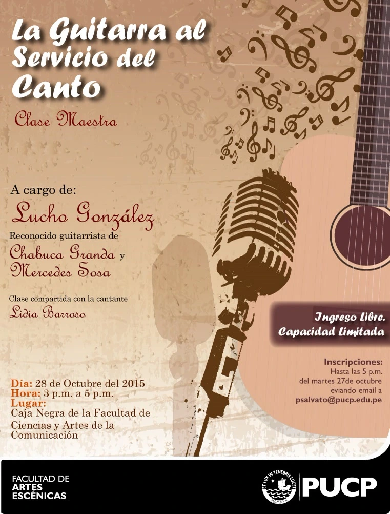 Clase Maestra con Lucho Gonzales (2015)