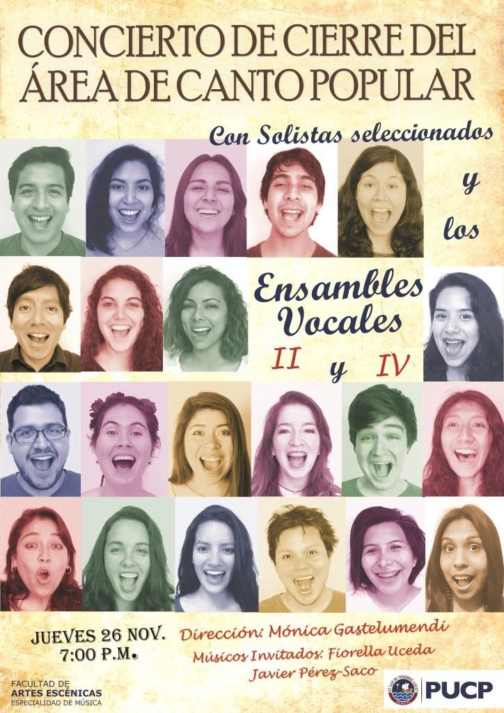 Concierto de Cierre del Área de Canto Popular (2015)