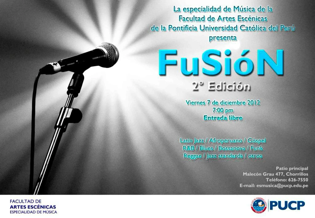 Presentación de elencos musicales Fusión 2° Edición (2012)