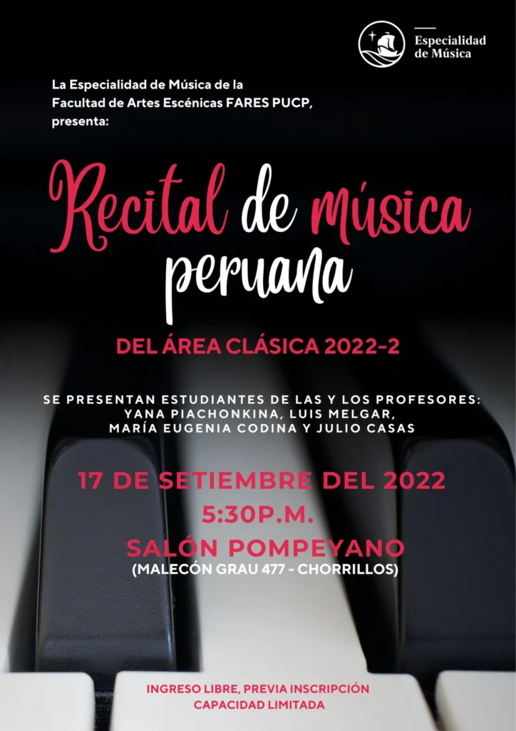Recital de música peruana del Área Clásica (2022)