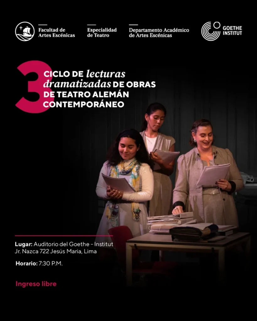 3 Ciclo de lecturas dramatizadas de obras de teatro alemán contemporáneo (2025)