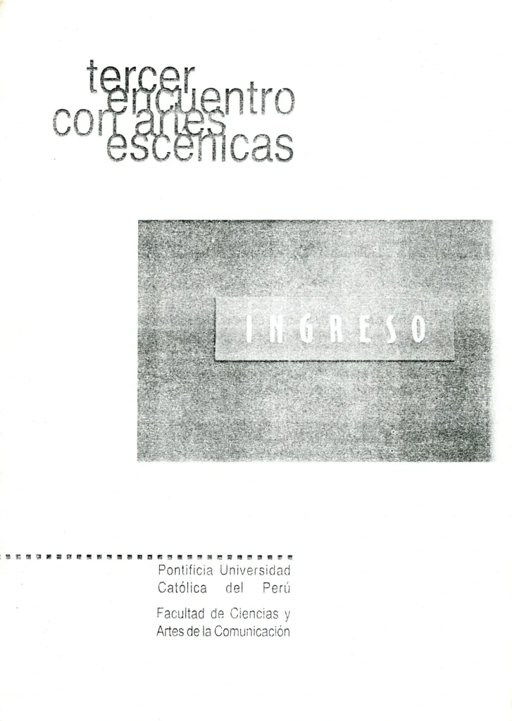 Tercer Encuentro con Artes Escénicas (2001)