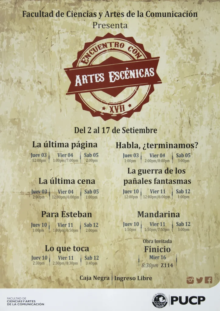 XVII Encuentro con Artes Escénicas (2015)