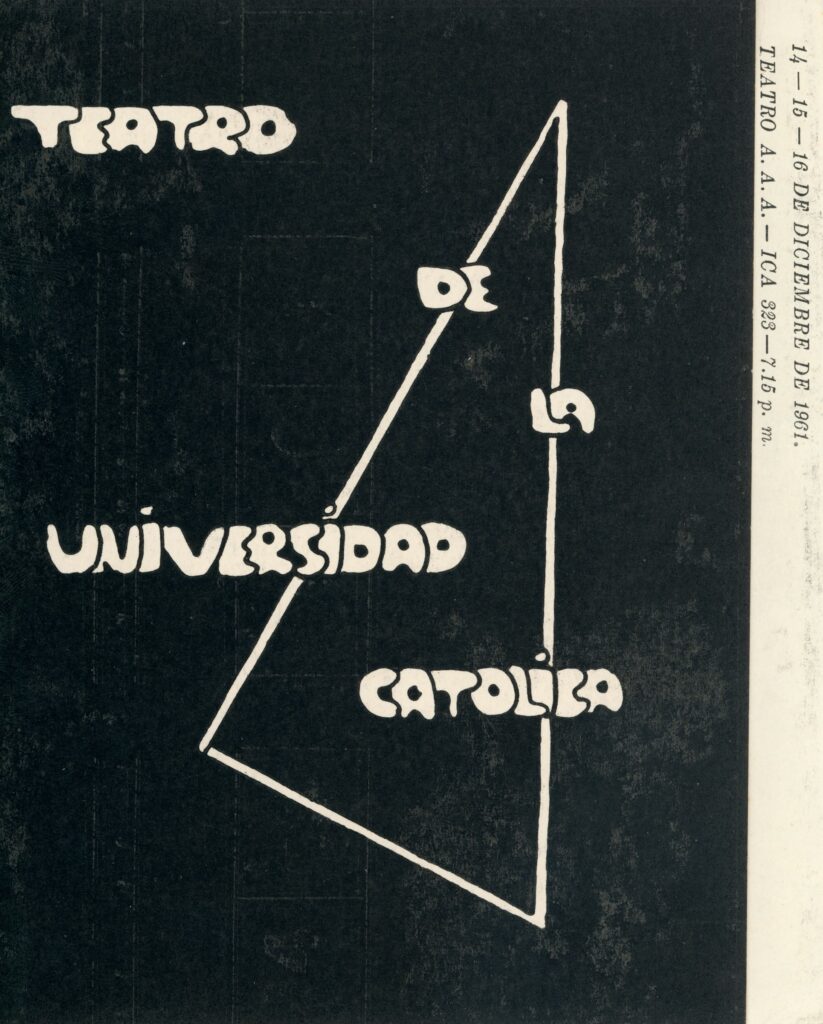Programa de mano de La tinaja (1961)